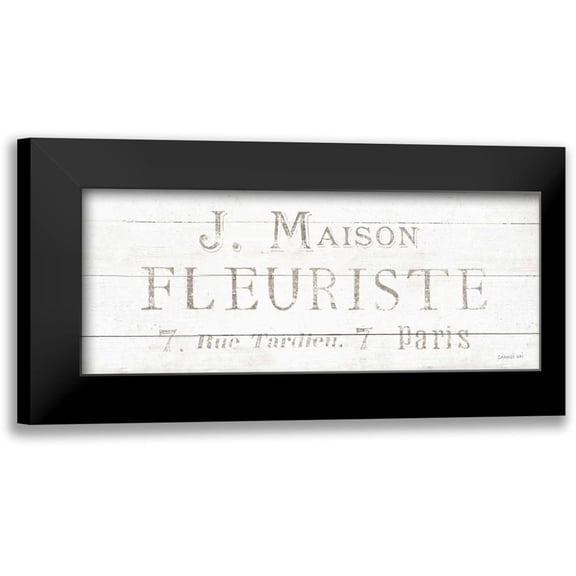 Nai, Danhui 14x8 Black Modern Framed Museum Art Print Titled - Maison des Fleurs X
