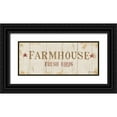 thumbnail image 1 of Nai, Danhui 14x8 Black Ornate Wood Framed with Double Matting Museum Art Print Titled - Farm Patchwork XVI, 1 of 4
