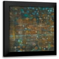 thumbnail image 1 of Nai, Danhui 15x15 Black Modern Framed Museum Art Print Titled - Blue and Bronze Dots IX, 1 of 5