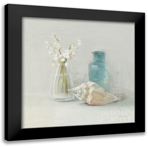 Nai, Danhui 15x15 Black Modern Framed Museum Art Print Titled - Light Lily of the Valley Spa