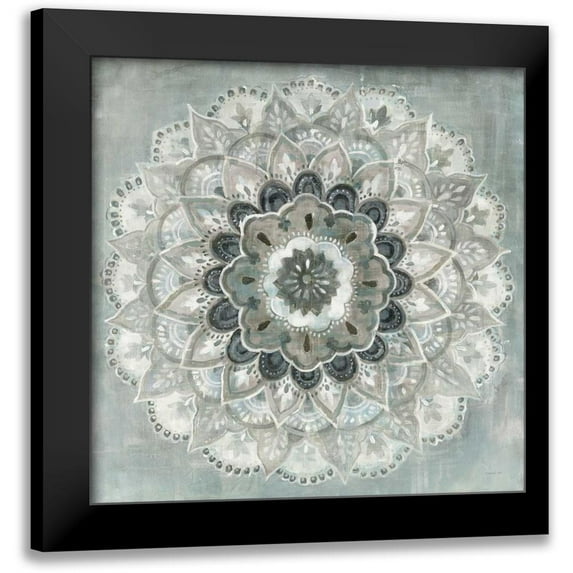 Nai, Danhui 15x15 Black Modern Framed Museum Art Print Titled - Sunburst Neutral