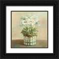thumbnail image 1 of Nai, Danhui 15x15 Black Ornate Wood Framed with Double Matting Museum Art Print Titled - Tres Chic Daisies, 1 of 4