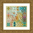 thumbnail image 1 of Nai, Danhui 15x15 Gold Ornate Wood Framed with Double Matting Museum Art Print Titled - Boho Paisley VII, 1 of 4