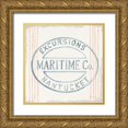 thumbnail image 1 of Nai, Danhui 15x15 Gold Ornate Wood Framed with Double Matting Museum Art Print Titled - Floursack Nautical X, 1 of 4