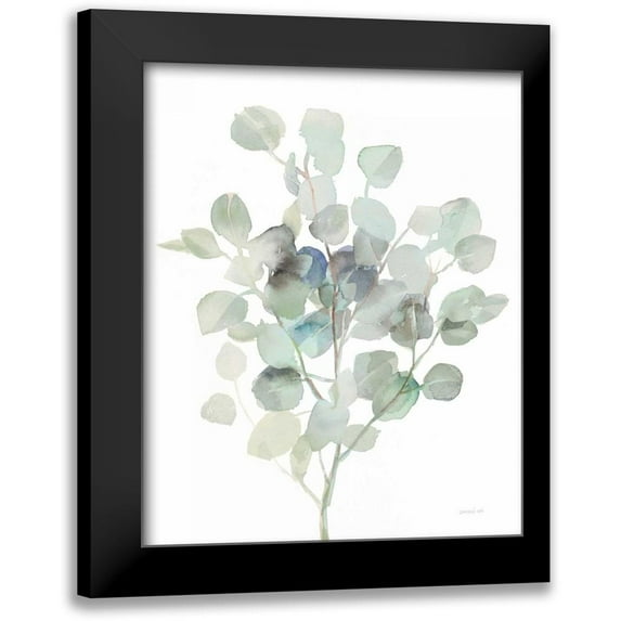 Nai, Danhui 15x18 Black Modern Framed Museum Art Print Titled - Eucalyptus III Cool