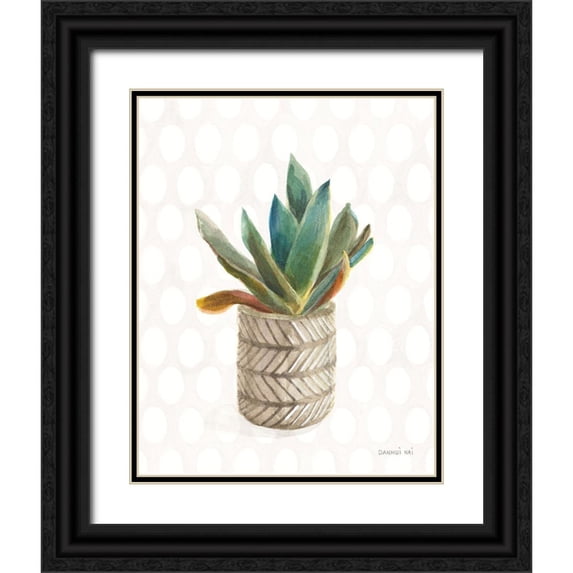 Nai, Danhui 15x18 Black Ornate Wood Framed with Double Matting Museum Art Print Titled - Desert Greenhouse XIII Subtle