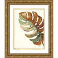 thumbnail image 1 of Nai, Danhui 15x18 Gold Ornate Wood Framed with Double Matting Museum Art Print Titled - Retro Big Leaf III, 1 of 4