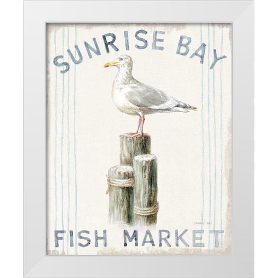 Nai, Danhui 15x18 White Modern Wood Framed Museum Art Print Titled - Floursack Nautical XIII