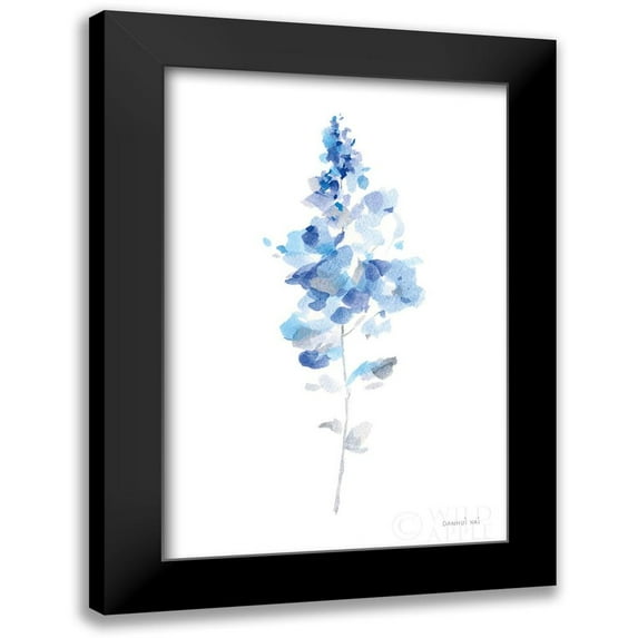 Nai, Danhui 17x24 Black Modern Framed Museum Art Print Titled - Flower Study I