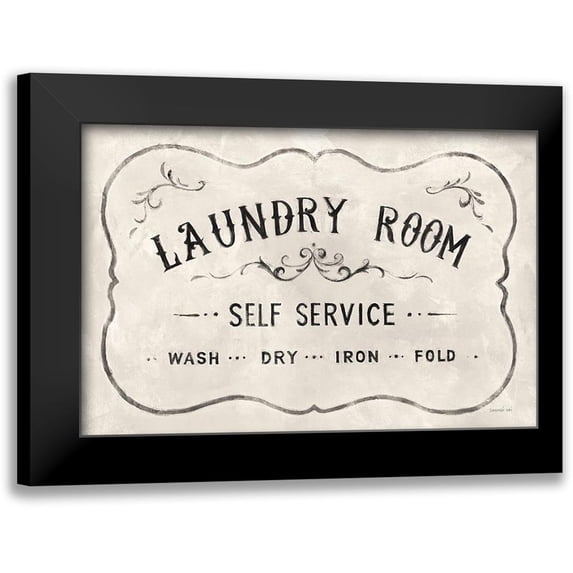 Nai, Danhui 18x13 Black Modern Framed Museum Art Print Titled - Laundry Day VII Neutral