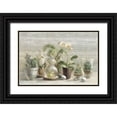thumbnail image 1 of Nai, Danhui 18x13 Black Ornate Wood Framed with Double Matting Museum Art Print Titled - Greenhouse Orchids on Wood, 1 of 4