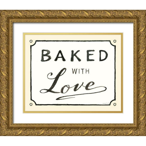 Nai, Danhui 18x15 Gold Ornate Wood Framed with Double Matting Museum Art Print Titled - Baked with Love