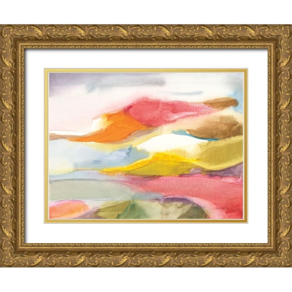 Nai, Danhui 18x15 Gold Ornate Wood Framed with Double Matting Museum Art Print Titled - Nirvana