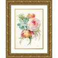 thumbnail image 1 of Nai, Danhui 18x24 Gold Ornate Wood Framed with Double Matting Museum Art Print Titled - Garden Bouquet I v2, 1 of 4