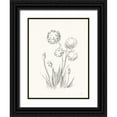 thumbnail image 1 of Nai, Danhui 19x24 Black Ornate Wood Framed with Double Matting Museum Art Print Titled - Farm Nostalgia Flowers II Dark Gray, 1 of 4
