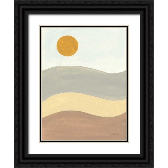 Nai, Danhui 19x24 Black Ornate Wood Framed with Double Matting Museum Art Print Titled - Retro Abstract II