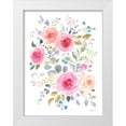 thumbnail image 1 of Nai, Danhui 19x24 White Modern Wood Framed Museum Art Print Titled - Lush Roses I, 1 of 4