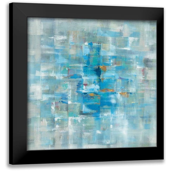Nai, Danhui 20x20 Black Modern Framed Museum Art Print Titled - Abstract Squares