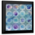 thumbnail image 1 of Nai, Danhui 20x20 Black Modern Framed Museum Art Print Titled - Touching Circles II, 1 of 5