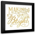 thumbnail image 1 of Nai, Danhui 20x20 Black Modern Framed Museum Art Print Titled - White and Bright Christmas I, 1 of 5
