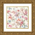 thumbnail image 1 of Nai, Danhui 20x20 Gold Ornate Wood Framed with Double Matting Museum Art Print Titled - Cottage Garden Pattern I, 1 of 4