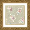 thumbnail image 1 of Nai, Danhui 20x20 Gold Ornate Wood Framed with Double Matting Museum Art Print Titled - Cottage Garden Pattern VIIIC, 1 of 4