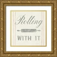 thumbnail image 1 of Nai, Danhui 20x20 Gold Ornate Wood Framed with Double Matting Museum Art Print Titled - Floursack Kitchen V, 1 of 4