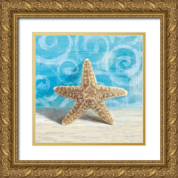 Nai, Danhui 20x20 Gold Ornate Wood Framed with Double Matting Museum Art Print Titled - Gift from the Sea III