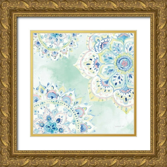 Nai, Danhui 20x20 Gold Ornate Wood Framed with Double Matting Museum Art Print Titled - Jaipur IV