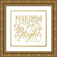 thumbnail image 1 of Nai, Danhui 20x20 Gold Ornate Wood Framed with Double Matting Museum Art Print Titled - White and Bright Christmas I, 1 of 4