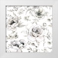 thumbnail image 1 of Nai, Danhui 20x20 White Modern Wood Framed Museum Art Print Titled - Sketchbook Garden Pattern VA on White, 1 of 4