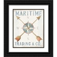 thumbnail image 1 of Nai, Danhui 20x24 Black Ornate Wood Framed with Double Matting Museum Art Print Titled - Floursack Nautical VI, 1 of 4