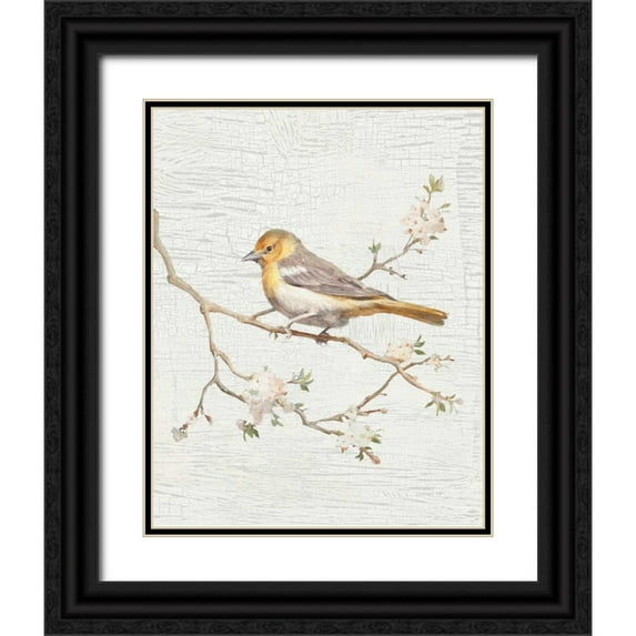 Nai, Danhui 20x24 Black Ornate Wood Framed with Double Matting Museum Art Print Titled - Northern Oriole Vintage v2