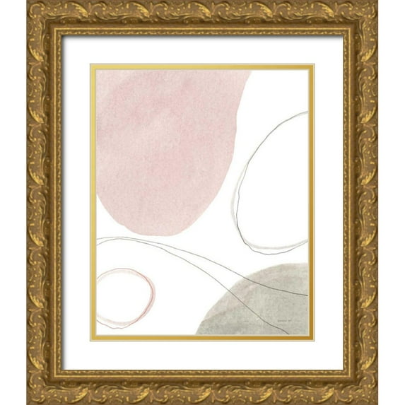 Nai, Danhui 20x24 Gold Ornate Wood Framed with Double Matting Museum Art Print Titled - Threads of Motion I