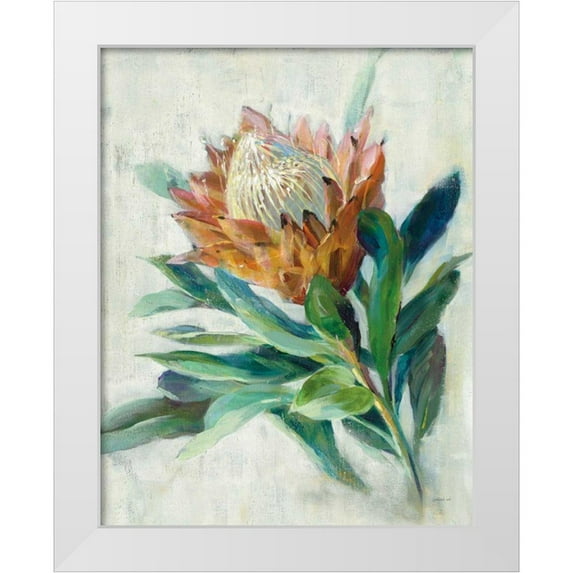 Nai, Danhui 20x24 White Modern Wood Framed Museum Art Print Titled - Protea