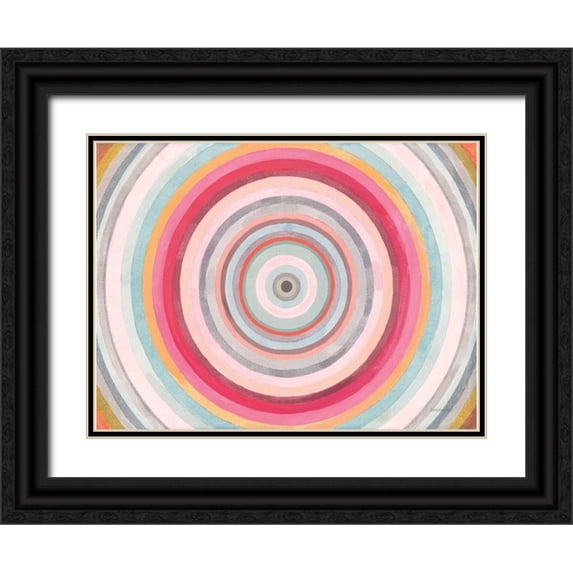Nai, Danhui 24x19 Black Ornate Wood Framed with Double Matting Museum Art Print Titled - The Center of Things
