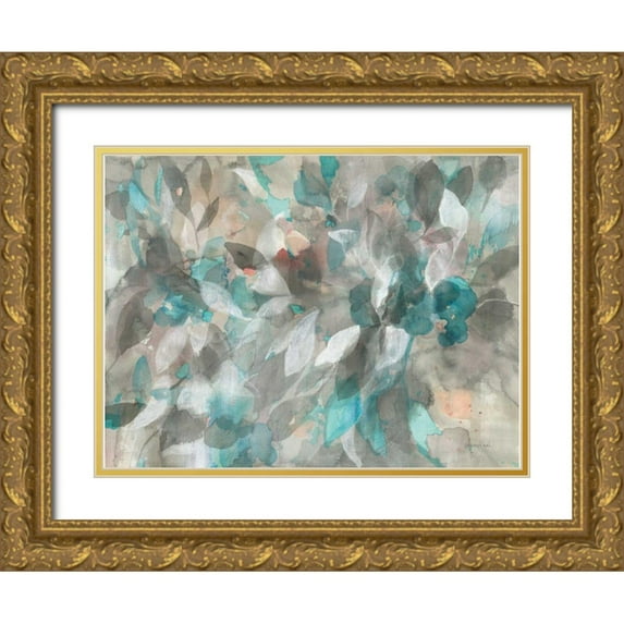Nai, Danhui 24x19 Gold Ornate Wood Framed with Double Matting Museum Art Print Titled - Abstract Nature