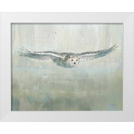 Nai, Danhui 24x20 White Modern Wood Framed Museum Art Print Titled - Soaring Neutral