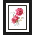 thumbnail image 1 of Nai, Danhui 25x32 Black Ornate Wood Framed with Double Matting Museum Art Print Titled - Bold Roses II, 1 of 4