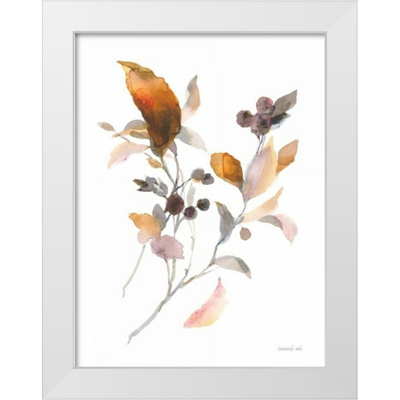 Nai, Danhui 25x32 White Modern Wood Framed Museum Art Print Titled - Harvest Cuttings I