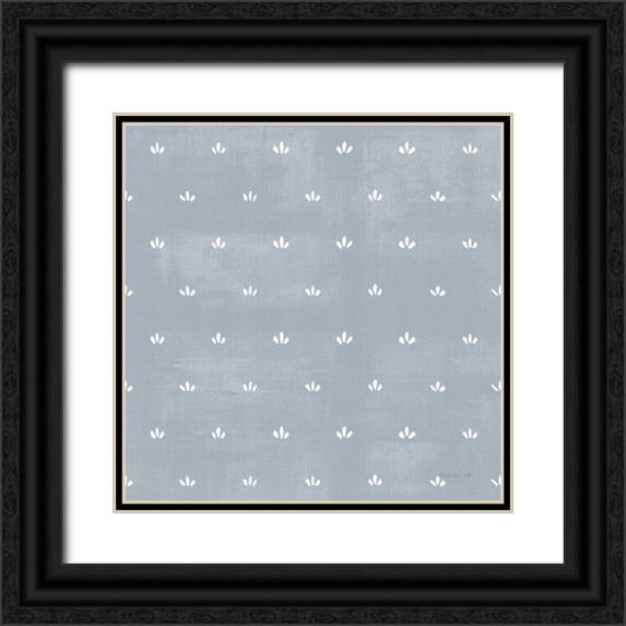 Nai, Danhui 26x26 Black Ornate Wood Framed with Double Matting Museum Art Print Titled - Cottage Garden Pattern VD
