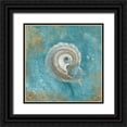 thumbnail image 1 of Nai, Danhui 26x26 Black Ornate Wood Framed with Double Matting Museum Art Print Titled - Treasures from the Sea III Aqua, 1 of 4