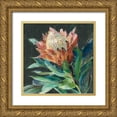 thumbnail image 1 of Nai, Danhui 26x26 Gold Ornate Wood Framed with Double Matting Museum Art Print Titled - Deep Protea Crop, 1 of 4