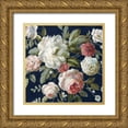 thumbnail image 1 of Nai, Danhui 26x26 Gold Ornate Wood Framed with Double Matting Museum Art Print Titled - Gifts from the Garden Navy Crop, 1 of 4