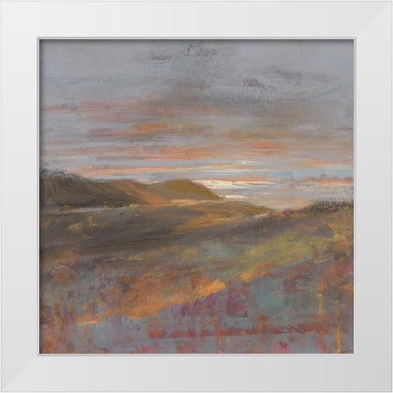 Nai, Danhui 26x26 White Modern Wood Framed Museum Art Print Titled - Dawn on the Hills