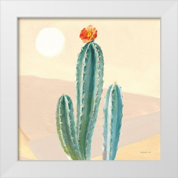 Nai, Danhui 26x26 White Modern Wood Framed Museum Art Print Titled - Desert Greenhouse III