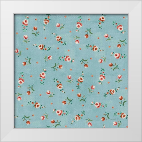 Nai, Danhui 26x26 White Modern Wood Framed Museum Art Print Titled - Kitchen Floursack Pattern IIC