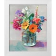 thumbnail image 1 of Nai, Danhui 26x31 White Modern Wood Framed Museum Art Print Titled - Cottage Garden Bouquet I, 1 of 4