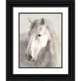 thumbnail image 1 of Nai, Danhui 26x32 Black Ornate Wood Framed with Double Matting Museum Art Print Titled - Gentle Horse Crop, 1 of 4