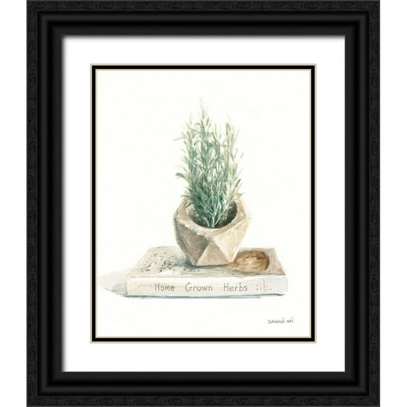 Nai, Danhui 26x32 Black Ornate Wood Framed with Double Matting Museum Art Print Titled - Grown at Home I